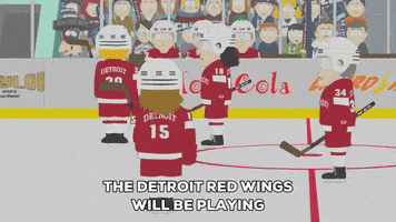 detroit red wings hockey GIF by South Park 