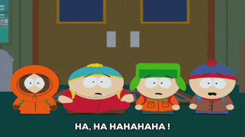 eric cartman laughing GIF by South Park