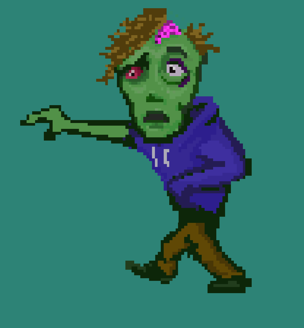 anthonymarques #pixel #pixelart #zombie #pixelanimation GIF