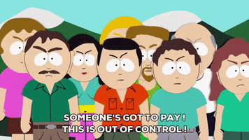 angry mob crowd south park animated gifs mad slapping gifle giphy jsx react gifer