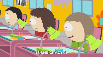 girl panic GIF by South Park 