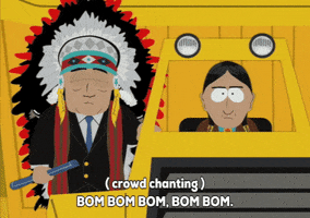 indian chief runs with premise GIF by South Park 