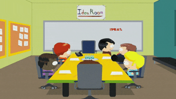 wondering table talk GIF by South Park 