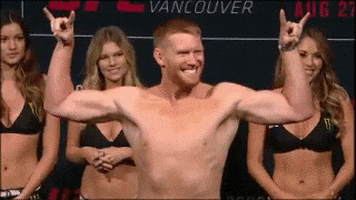 Happy Rock On GIF by UFC