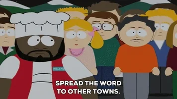 crowd talking GIF by South Park