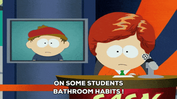 gossip news reporter GIF by South Park 