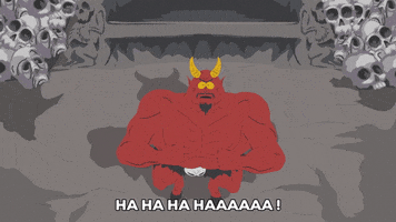 satan evil laugh GIF by South Park 