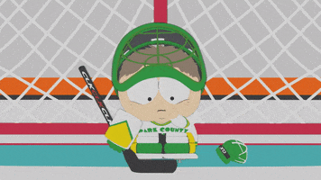 scared hockey GIF by South Park 