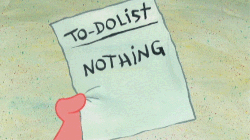 Crossing off an item "Nothing" on the to-do list
