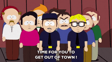 anger mob mentality GIF by South Park 