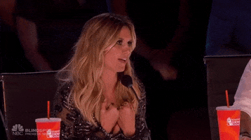 Heidi Klum Blow Kiss GIF by America's Got Talent