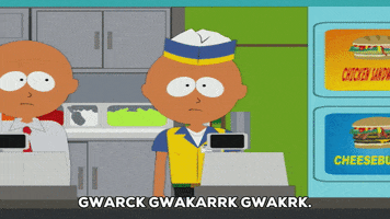 register taking order GIF by South Park 