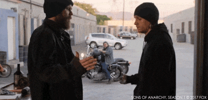 sons of anarchy friends GIF by 20th Century Fox Home Entertainment
