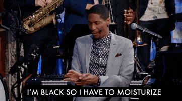 jon batiste lotion GIF by The Late Show With Stephen Colbert