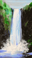 stop motion waterfall GIF by Lauren Gregory