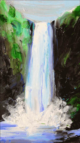 Stop Motion Waterfall GIF by Lauren Gregory - Find & Share on GIPHY