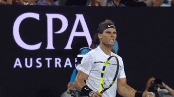 Excited Rafael Nadal GIF by Australian Open