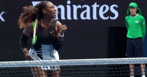 Excited Serena Williams GIF by Australian Open - Find & Share on GIPHY