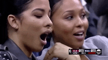 shocked nba fans GIF by NBA