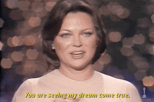 louise fletcher you are seeing my dream come true GIF by The Academy Awards
