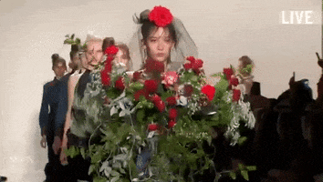Flowers Bouquet GIF by NYFW: The Shows