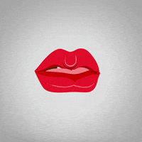 red lips love GIF by Visual Num Nums