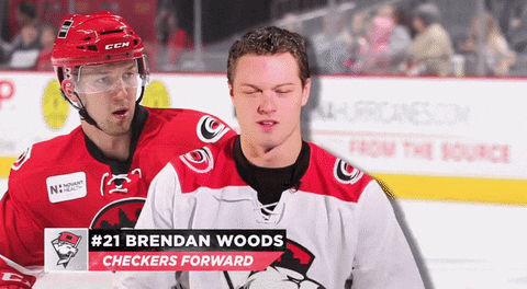 Brendan Woods Checkers Hockey Gif By Charlotte Checkers Find Share On Giphy