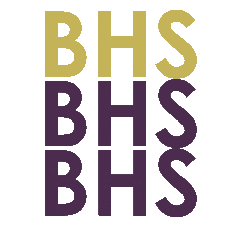 Purple And Gold Sticker by Booker High School