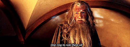 Image result for One Ring to rule them all gif