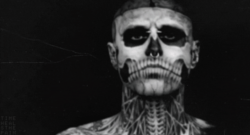 Skeleton Tattoo GIF - Find & Share on GIPHY