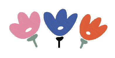 New Year Flower Sticker