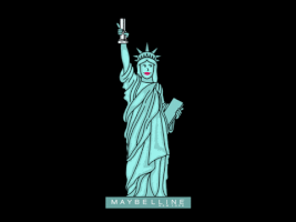 Statue Of Liberty Beauty GIF by Maybelline
