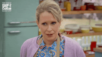 Exhale Sigh GIF by The Great British Bake Off