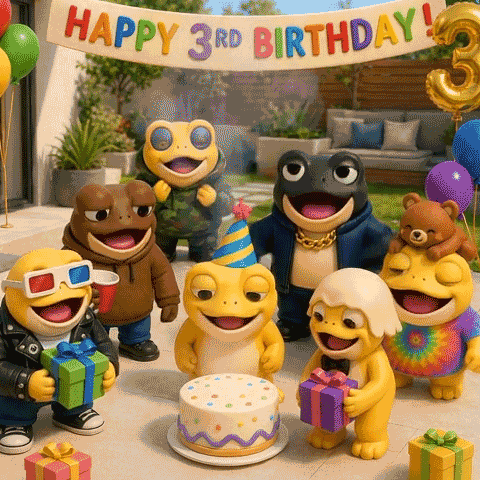 Celebrate Happy Birthday GIF by Turbo Toad