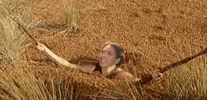 hot girl stuck in quicksand