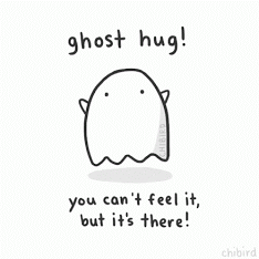 ghost hug GIF
