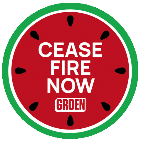 Fire Peace Sticker by groen.be