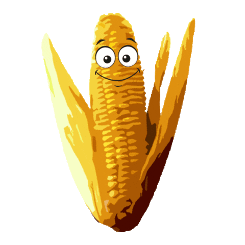 Corn Hello Sticker by Silvana Gee