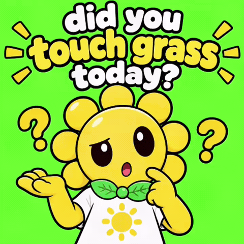 Thinking Mascot GIF by Touch Grass