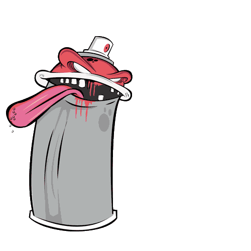 dmentalgraffitishop Sticker