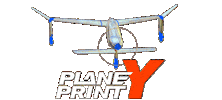 Y Rcplane Sticker by planeprint
