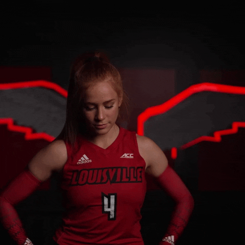 University Of Louisville Volleyball GIF by Louisville Cardinals