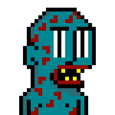 Pixel Monster Sticker