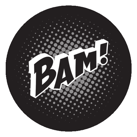 Bam Sticker by Buffalo Art Movement