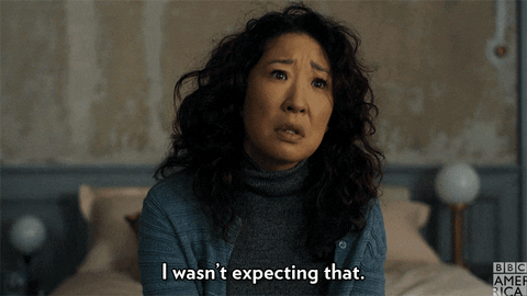 i wasn't expecting that killing eve GIF by BBC America