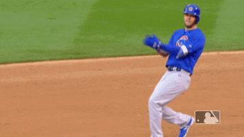 chicago cubs david bote GIF by MLB