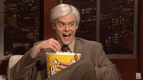 Popcorn being eaten SNL