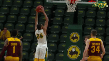 basketball dunk GIF by NDSU Athletics