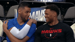 justin anderson laughing GIF by NBA