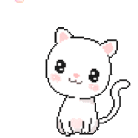 Love, Beauty, and Heels: Cute Cat Cartoon Pixel Pictures!!